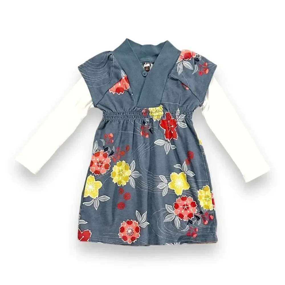 Tea Collection | Faux Layered Riko Dress (18-24 mos)